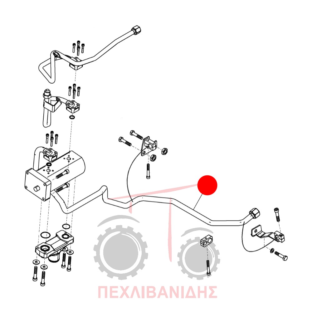 Σωλήνας υδραυλικού αντλίας Massey Ferguson 3600