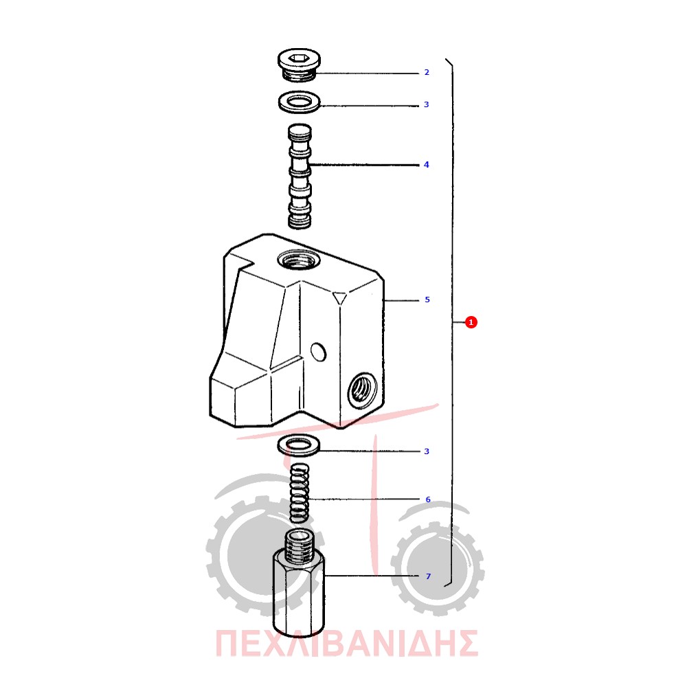 Βαλβίδα τιμονιού Massey Ferguson 2640-2680