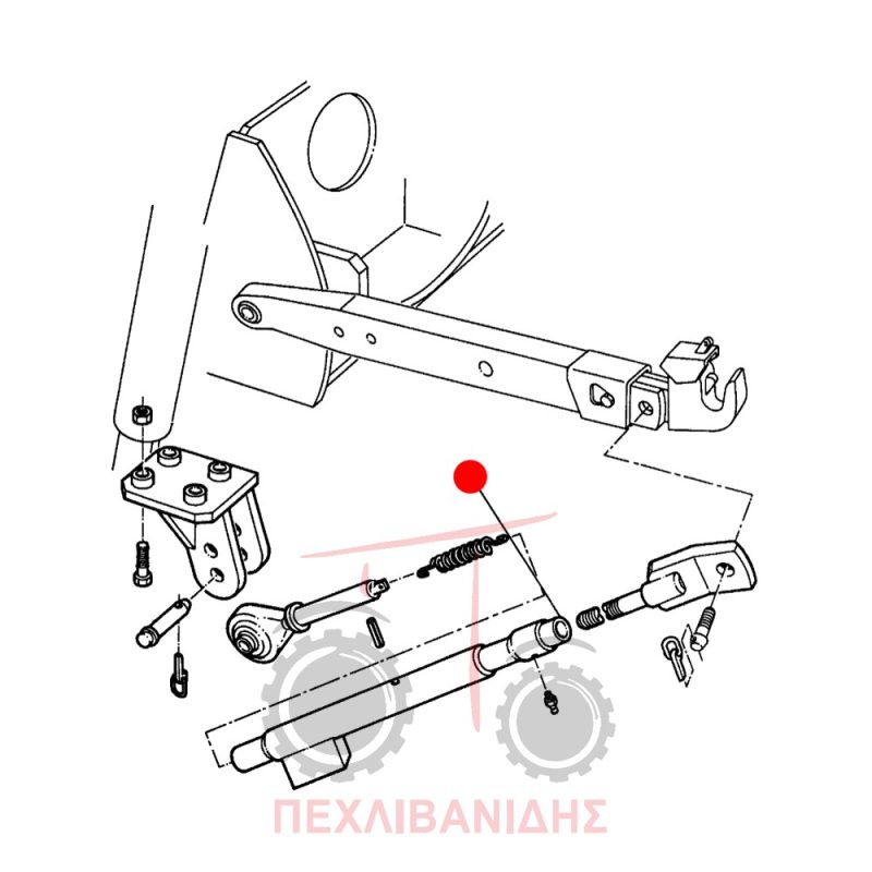 Κόντρα λάμας υδραυλικού σωλήνα Massey Ferguson 3655-3670-3680 Κόντρα λάμας υδραυλικού σωλήνα Massey Ferguson 3655-3670-3680