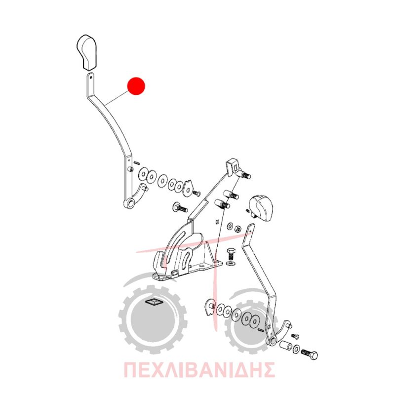 Λεβιές θέσης χειριστηρίου υδραυλικού Massey Ferguson 3300-3400