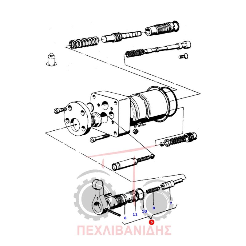 Βαλβίδα υδραυλικών Massey Ferguson 1014-264-374-397
