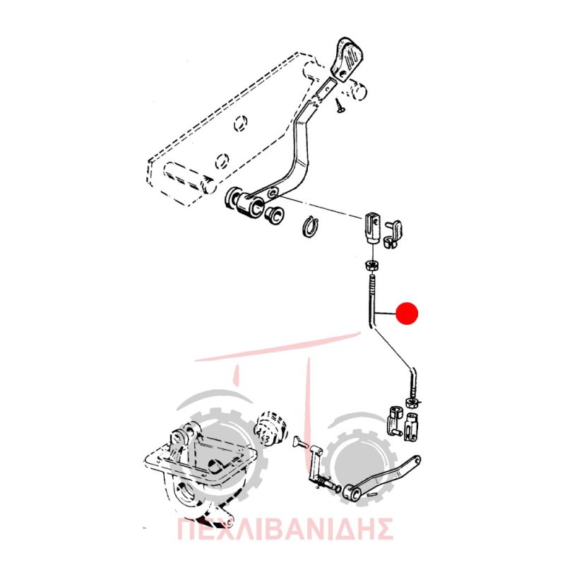 Ντίζα μπροστά διαφορικού Massey Ferguson 354-364-374-384-394