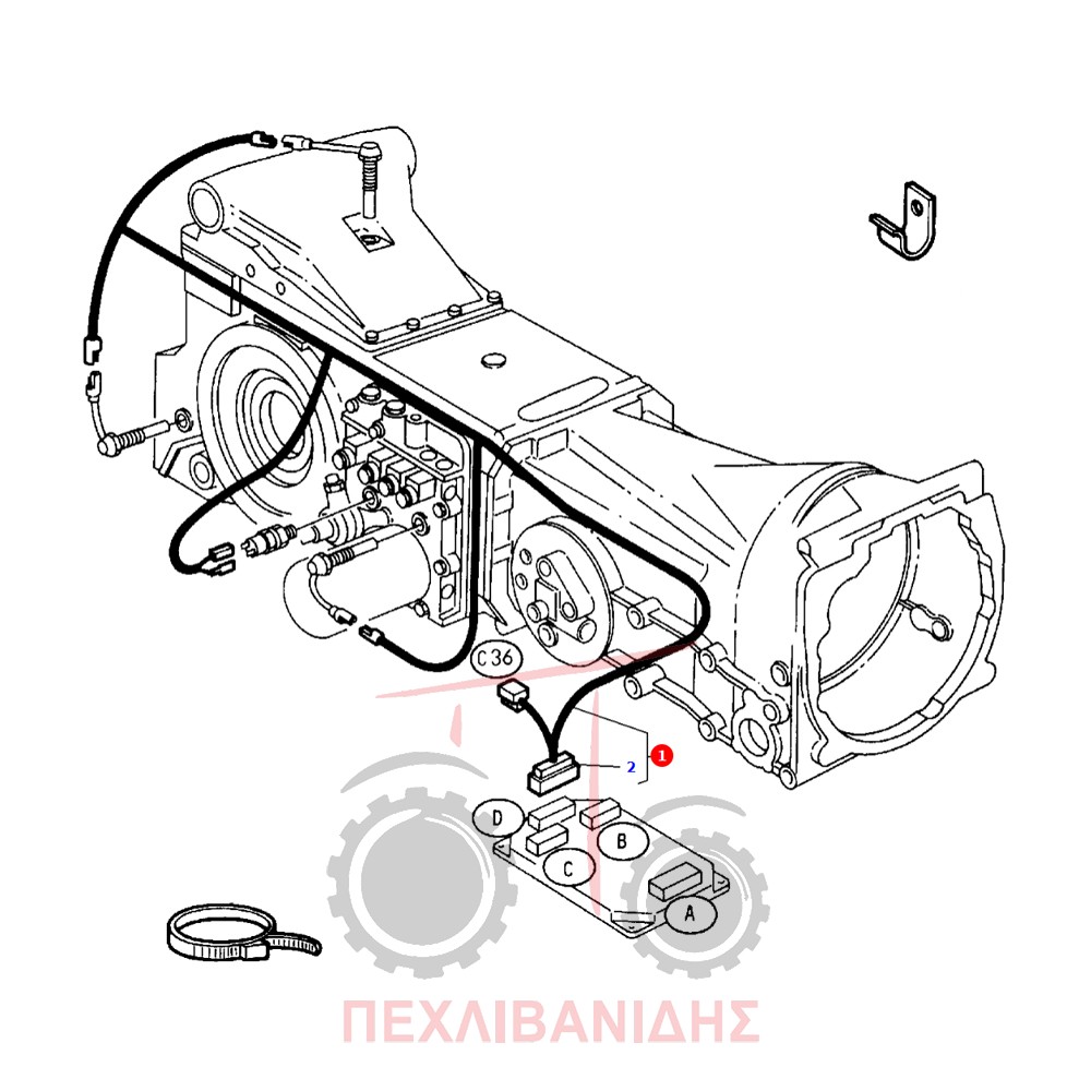 Καλώδια αισθητήρων Massey Ferguson 3600