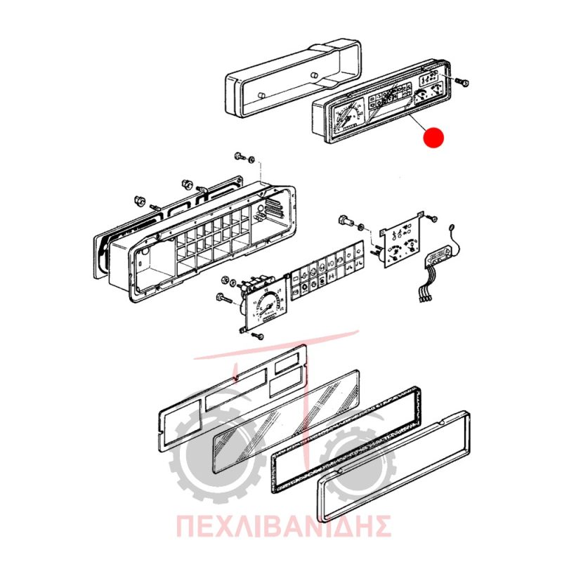 Ταμπλό κομπλέ Massey Ferguson 3080-3125-3690 Ταμπλό κομπλέ Massey Ferguson 3080-3125-3690