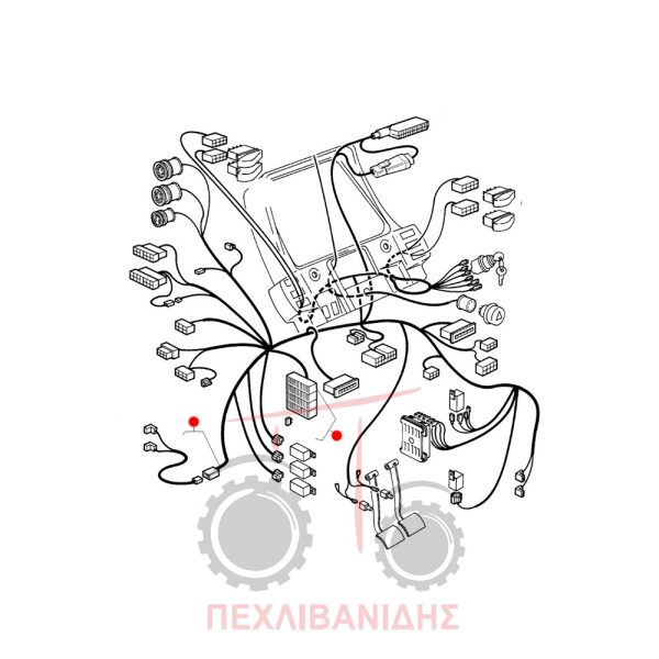 Καλωδίωση καμπίνας - καντράν MF 6180