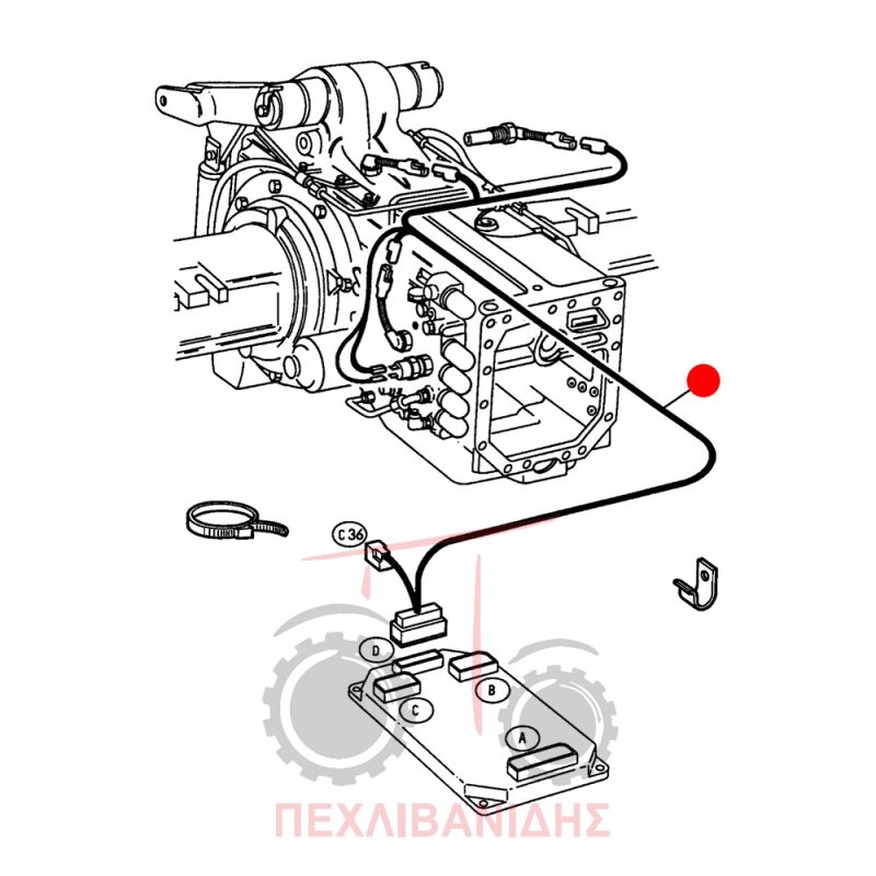Καλωδίωση πλακέτας Massey Ferguson 3000-3125