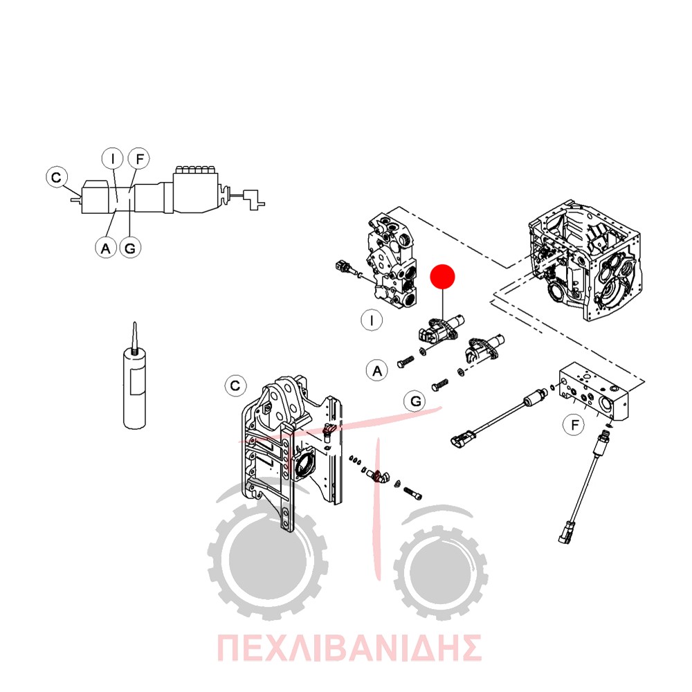 Αισθητήρας στροφών σασμάν Massey Ferguson 7400-8600