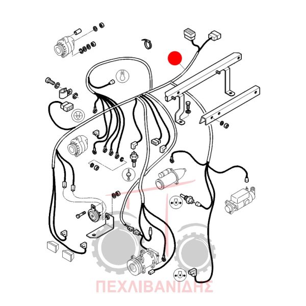 Καλωδίωση μηχανής καμπίνας Massey Ferguson 4225-4235-4245-4255