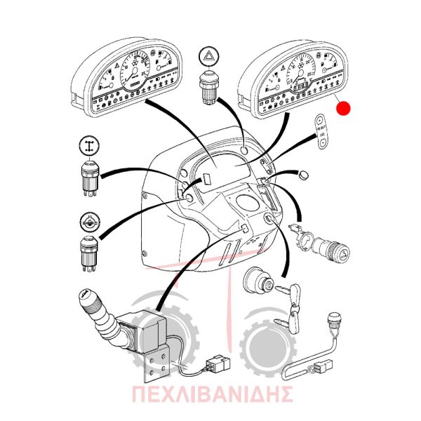 Ψηφιακό ταμπλό κομπλέ Massey Ferguson 3300