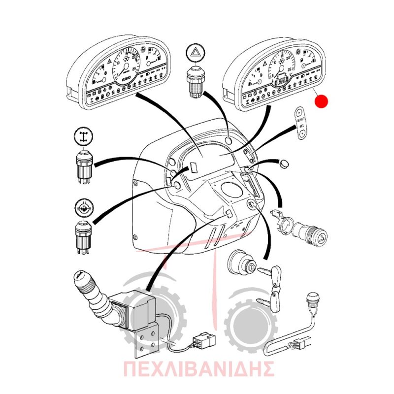 Ψηφιακό ταμπλό κομπλέ Massey Ferguson 3300 Ψηφιακό ταμπλό κομπλέ Massey Ferguson 3300