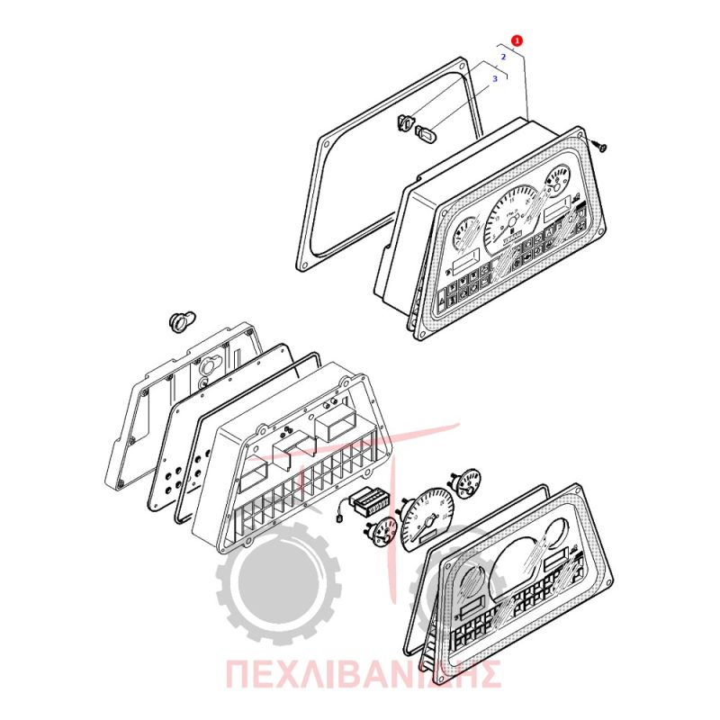 Ταμπλό κομπλέ Massey Ferguson 5400-6200-8200 Ταμπλό κομπλέ Massey Ferguson 5400-6200-8200