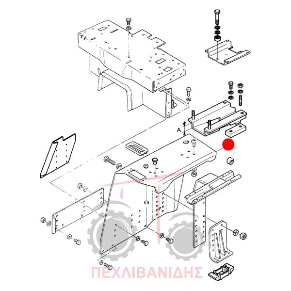 Δεξί φτερό τετράγωνο Massey Ferguson 390-399