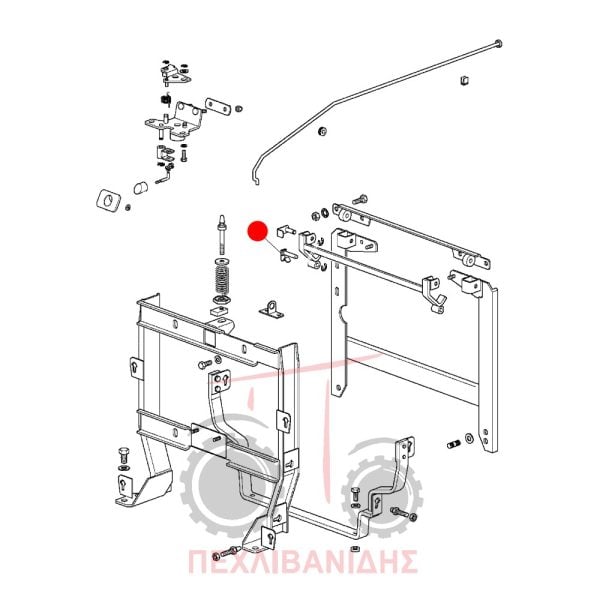 Κάτω πείρος μεντεσέ καπό Massey Ferguson 3300-3400