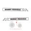 Αριστερή ταινία αυτοκόλλητο Massey Ferguson 3625-3645-3655