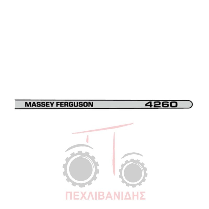 Δεξιά ταινία αυτοκόλλητο Massey Ferguson 4260
