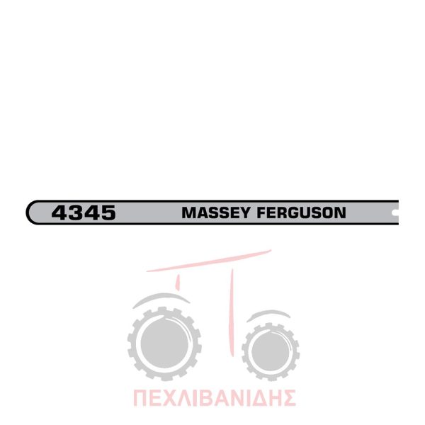 Αριστερή ταινία αυτοκόλλητο Massey Ferguson 4345