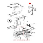 Πίσω δεξιά πλαστική προέκταση φτερού Massey Ferguson 1014-387-397 Πίσω δεξιά πλαστική προέκταση φτερού Massey Ferguson 1014-387-397