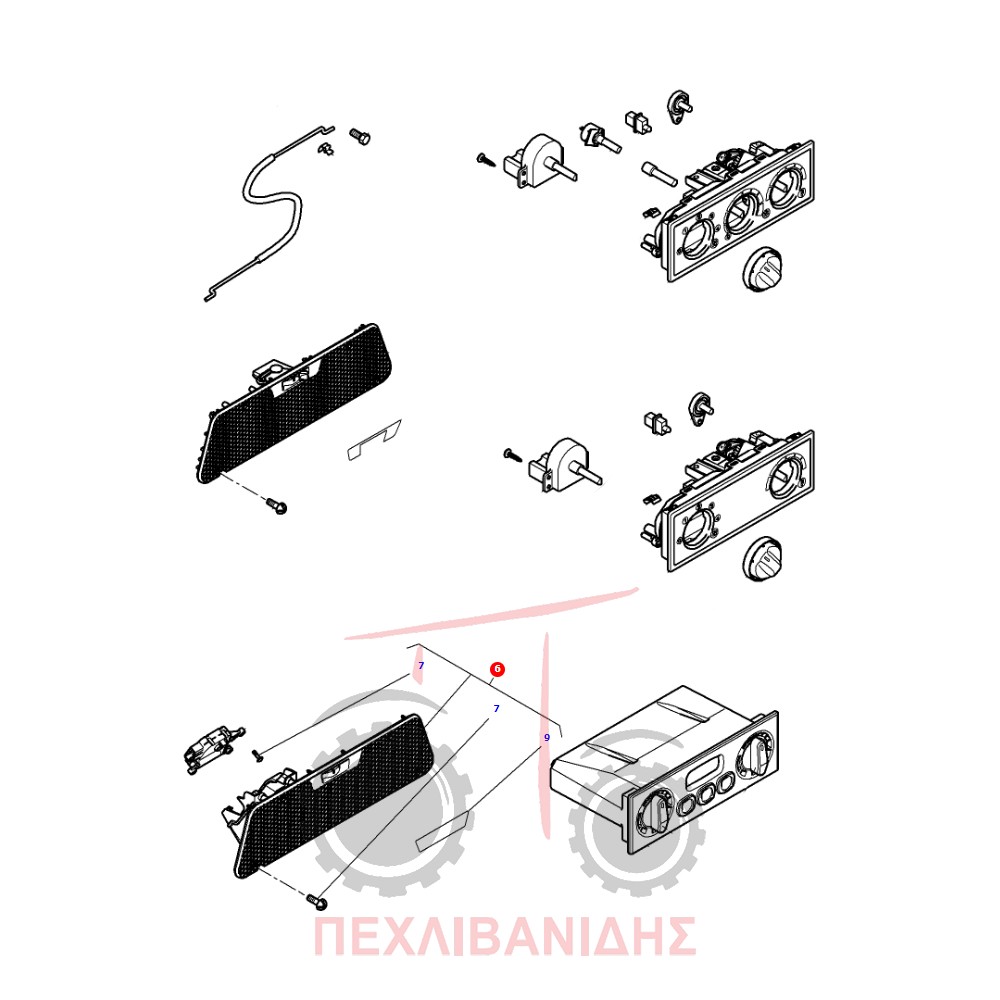 Βάση ανακύκλωσης aircondition Massey Ferguson 6400-7400