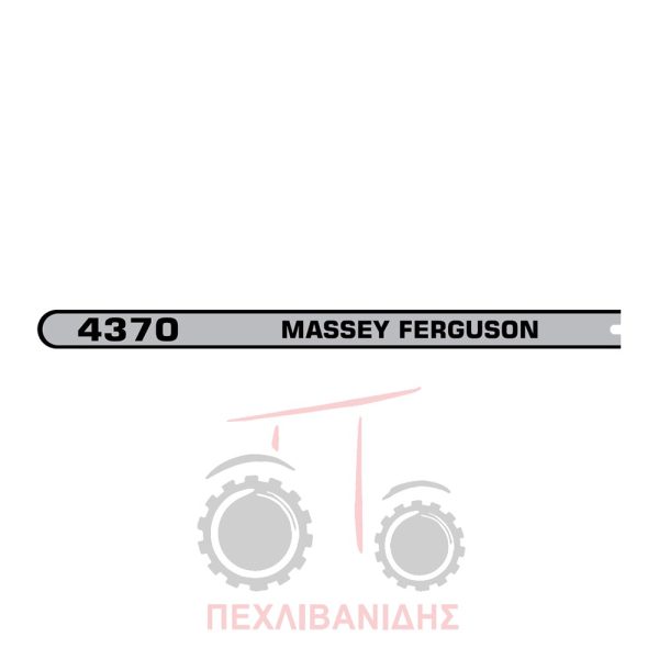 Αριστερή ταινία αυτοκόλλητο Massey Ferguson 4370