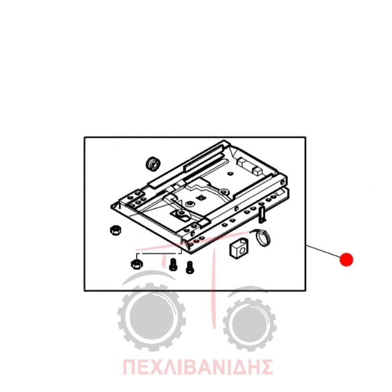 Κιτ βάσης καθίσματος Massey Ferguson 6100-6200-6400-7400