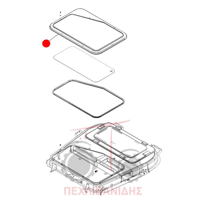 Καπάκι οροφής aircondition Massey Ferguson 5400-5600-6400-7400 Καπάκι οροφής aircondition Massey Ferguson 5400-5600-6400-7400