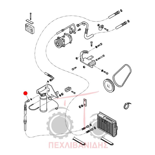 Σωλήνας aircondition Massey Feguson 5455-5460-6455-6460