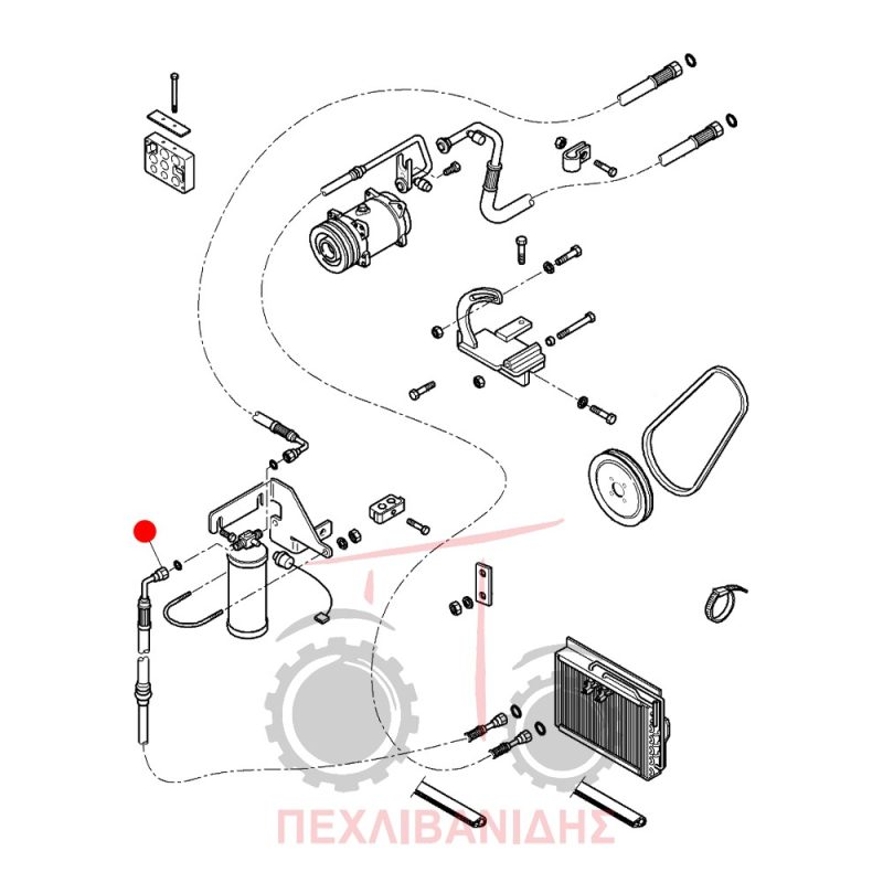 Σωλήνας aircondition Massey Feguson 5455-5460-6455-6460