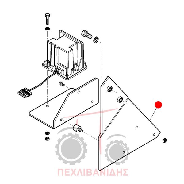 Βάση ραντάρ ολίσθησης Massey Ferguson 6445-6455-6460-6470