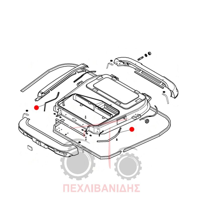 Στεγανό οροφής Massey Ferguson 5400-6400-7400-8400