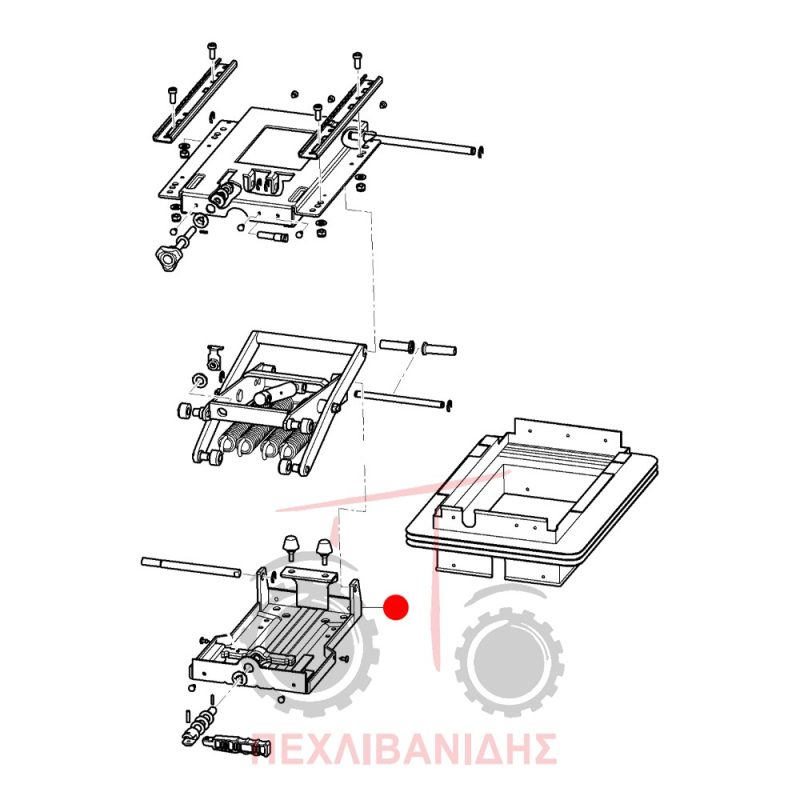 Βάση καθίσματος Massey Ferguson 3600