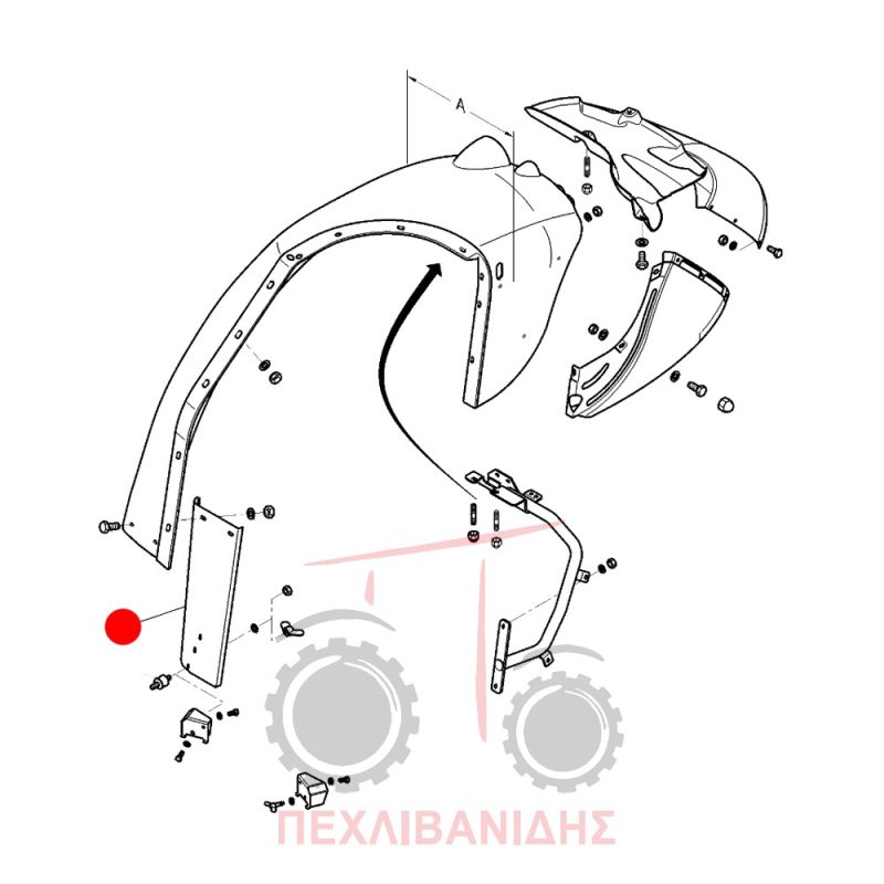 Προέκταση φτερού Massey Ferguson 5400-6400