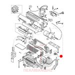 Πλαστικό αεραγωγού καμπίνας Massey Ferguson 4400 Πλαστικό αεραγωγού καμπίνας Massey Ferguson 4400