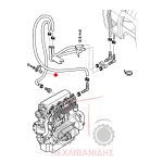 Κολάρο καλοριφέρ ζεστού Massey Ferguson 4225-4245-4345-4355 Κολάρο καλοριφέρ ζεστού Massey Ferguson 4225-4245-4345-4355