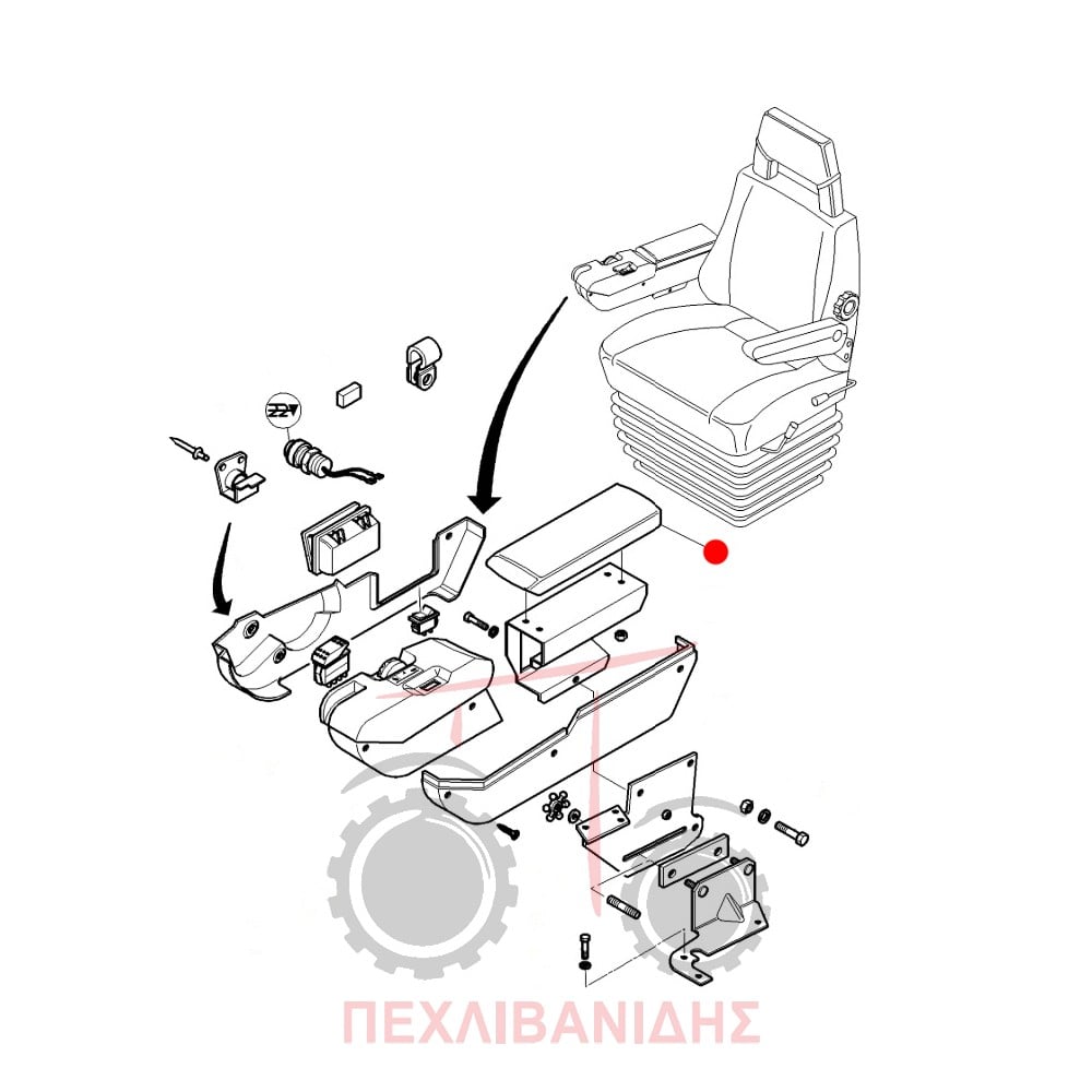 Μαξιλάρι μπράτσου Massey Ferguson 6200