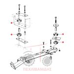 Μπροστά - πίσω βάση καμπίνας Massey Ferguson 9240 Μπροστά - πίσω βάση καμπίνας Massey Ferguson 9240