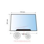 Μπροστά τζάμι καμπίνας Massey Ferguson 6100-8100 Μπροστά τζάμι καμπίνας Massey Ferguson 6100-8100
