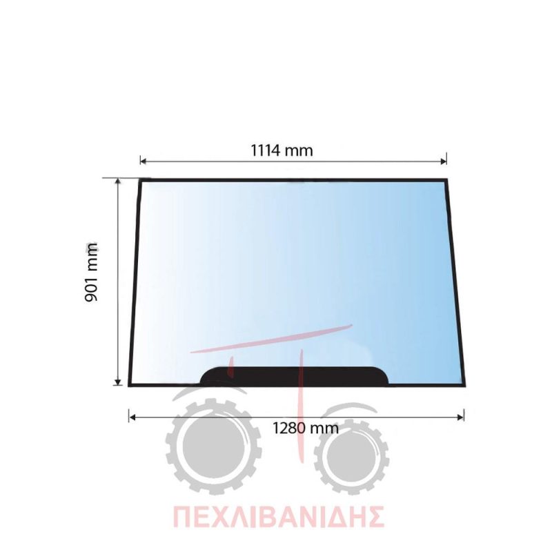 Μπροστά τζάμι καμπίνας Massey Ferguson 6100-8100