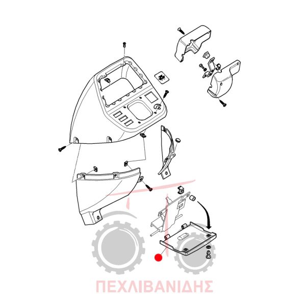 Καπάκι ασφαλειοθήκης Massey Ferguson 4245-4255
