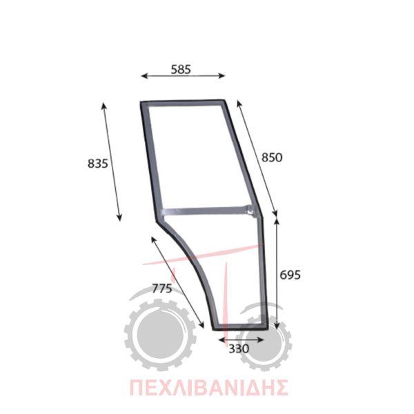 Τελάρο πόρτας Massey Ferguson 365-375-390-398-399