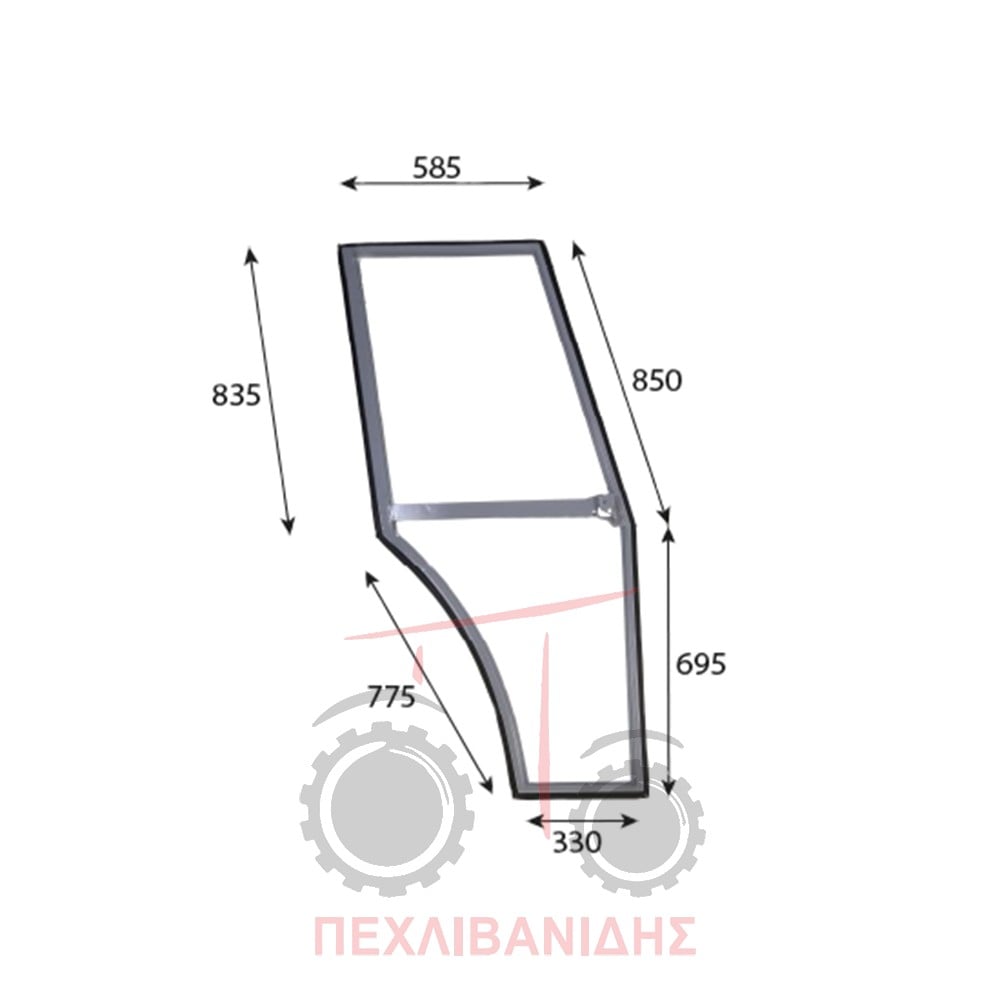 Τελάρο πόρτας Massey Ferguson 365-375-390-398-399