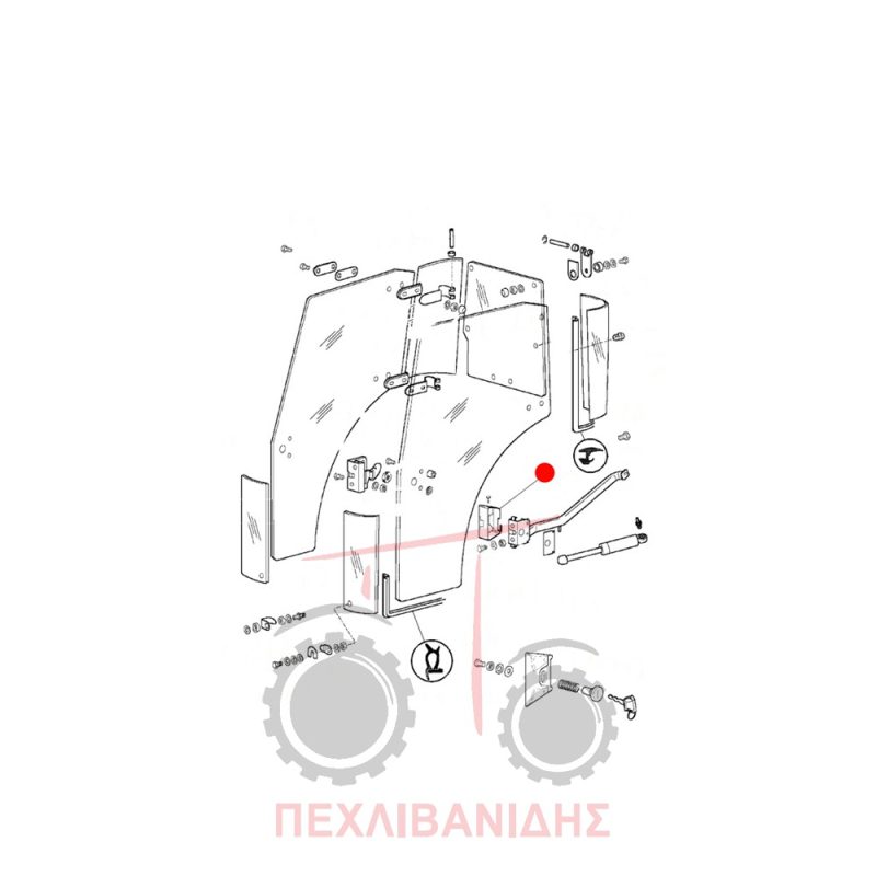Κάλυμα λαβής Massey Ferguson 3300-3400
