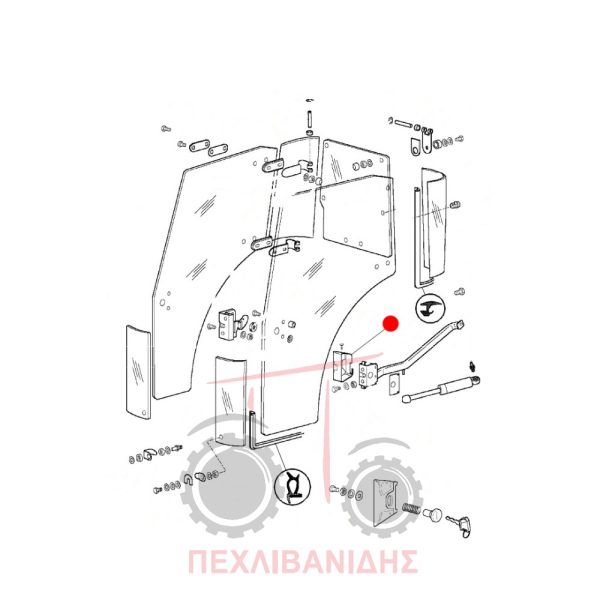 Κάλυμα χειρολαβής Massey Ferguson 3300-3400