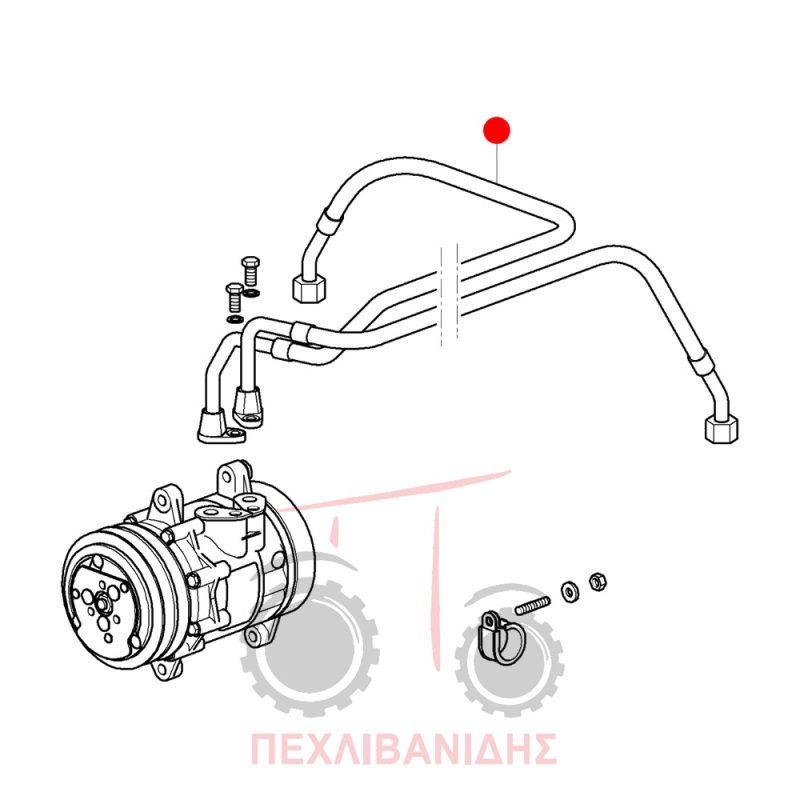 Σωλήνας κομπρεσέρ aircondition Massey Ferguson 3400