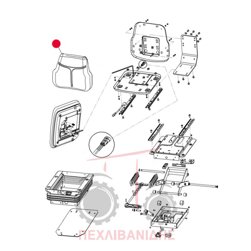 Πλάτη καθίσματος Massey Ferguson 3400 Πλάτη καθίσματος Massey Ferguson 3400