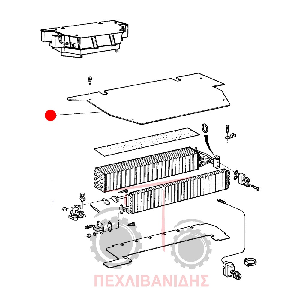 Καπάκι ψυγείου καλοριφέρ - aircondition Massey Ferguson 5400-6100-7400-8100-8400