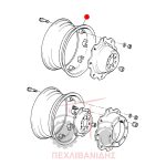 Πίσω ζάντα κομπλέ Massey Ferguson 165-177-188-290 Πίσω ζάντα κομπλέ Massey Ferguson 165-177-188-290