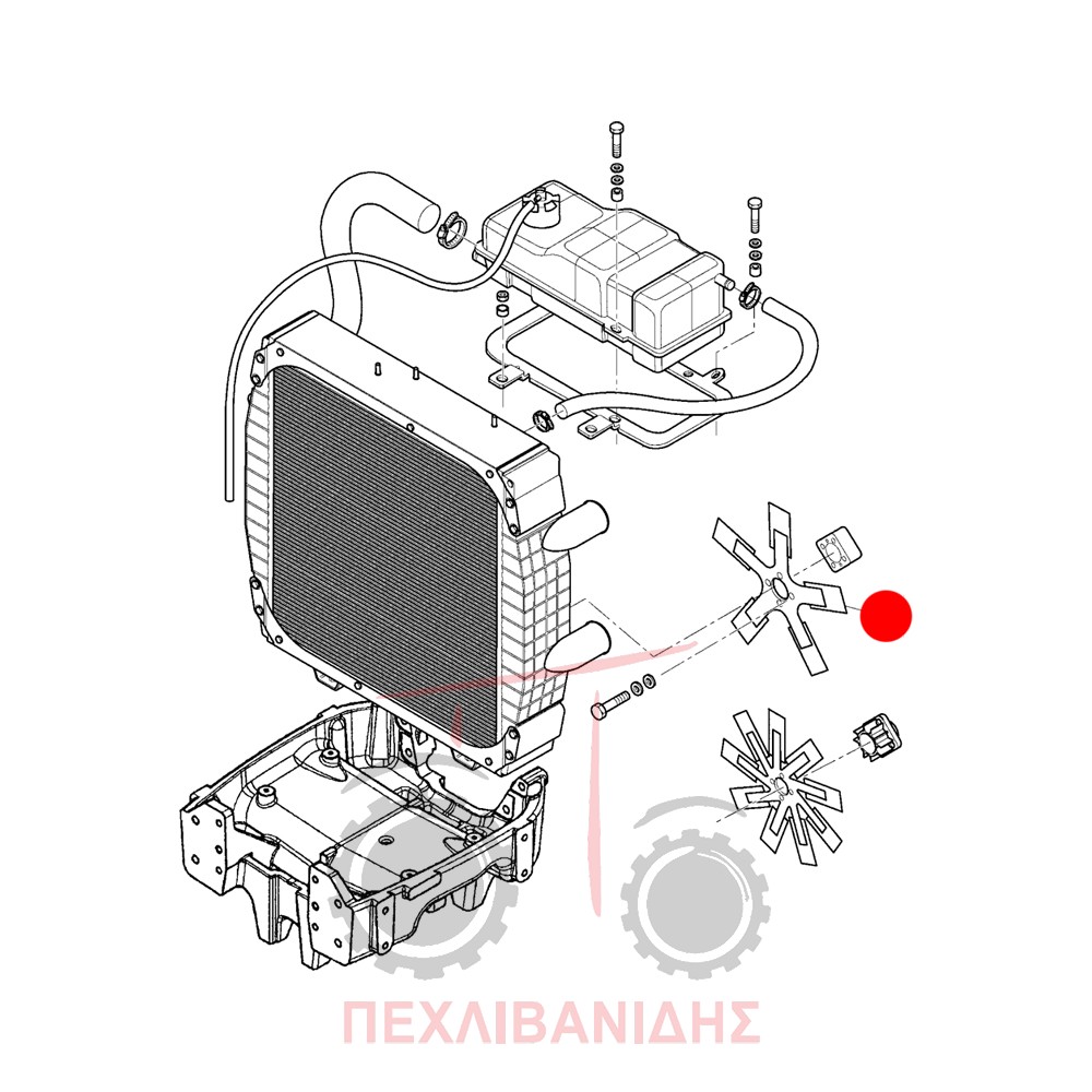 Πλαστική φτερωτή Landini Powerfarm-Rex