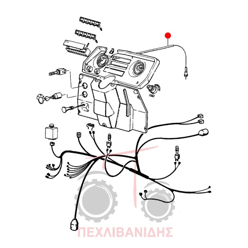 Ντίζα στροφόμετρου Landini 8830-6830-7830