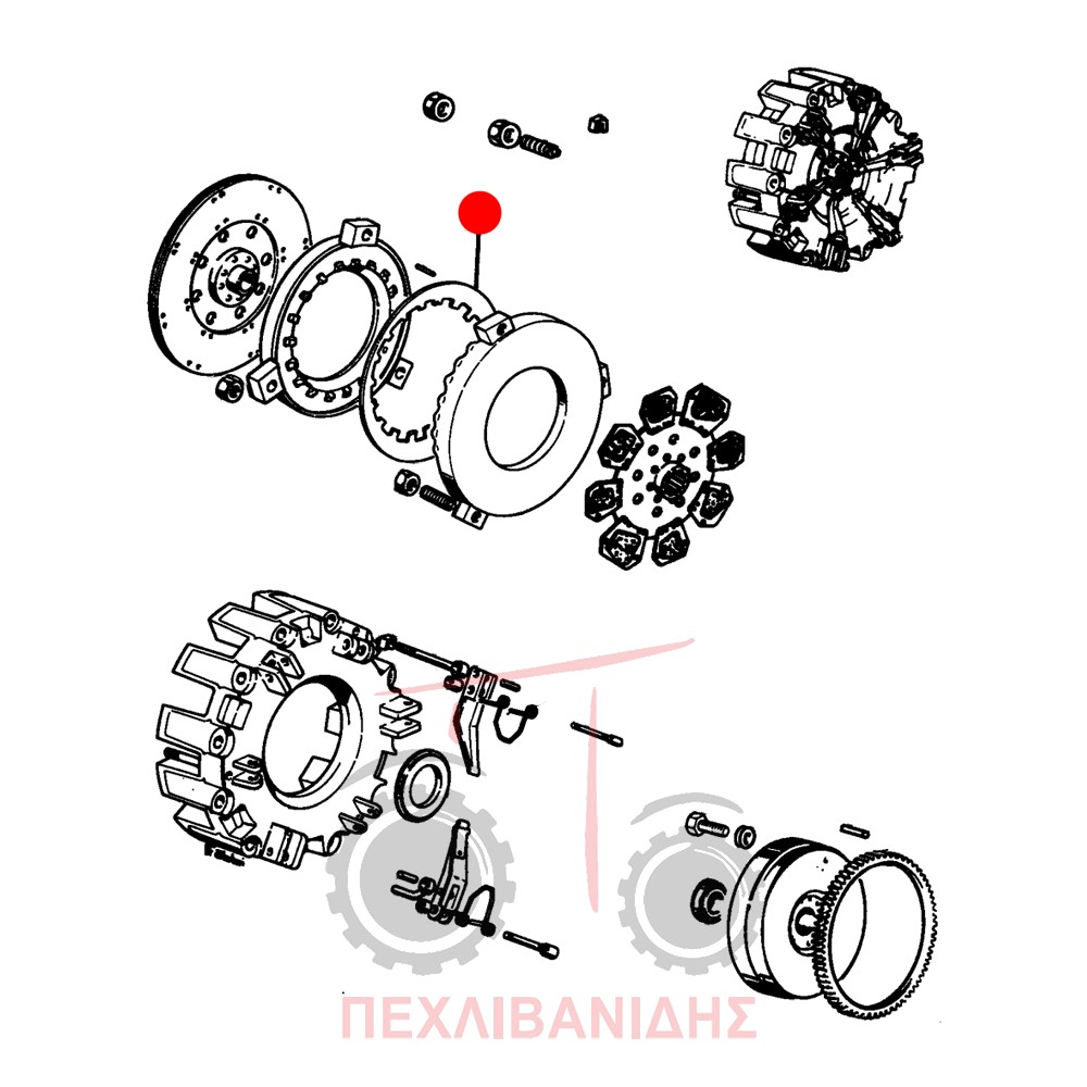 Ελατήριο πλατό συμπλέκτη Landini 10000-12500-14500