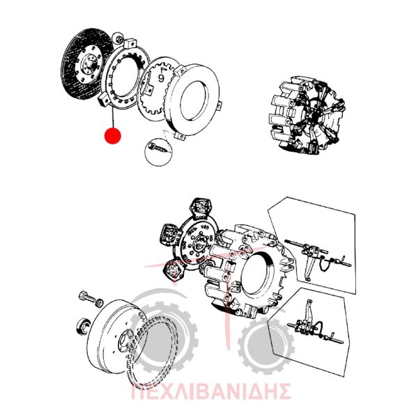 Πλάκα πλατό PTO Landini 6870-9880-10000